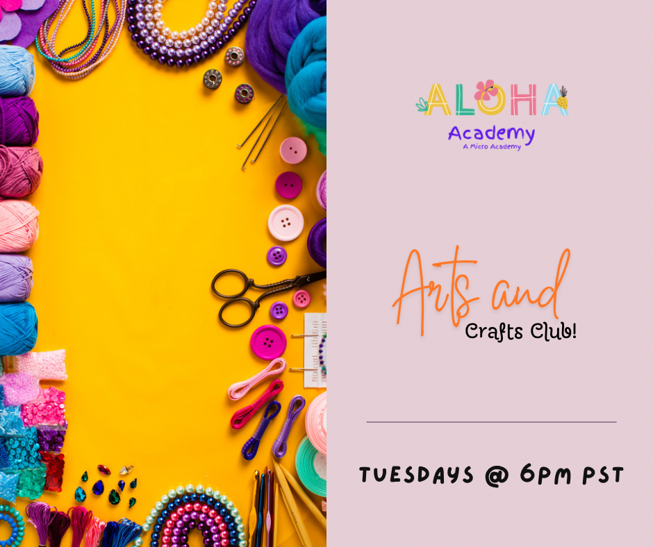 Arts and Crafts Club- online