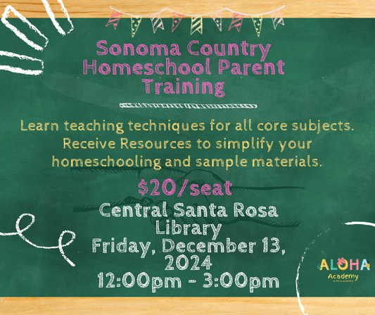 Sonoma Country Homeschool Parent Training